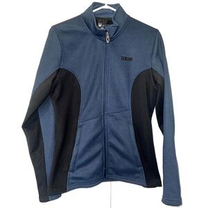 Spyder Women's Large Jacket Thermal Waffle Knit Fleece Lined Full Zip Gorp Coat